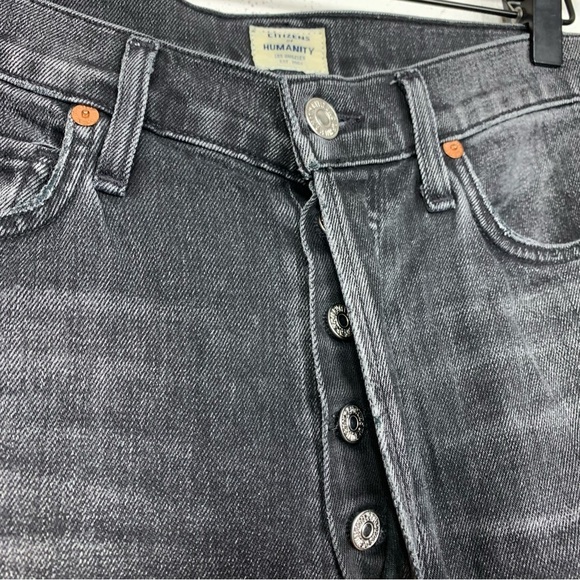 Citizens Of Humanity Olivia High Rise Slim Ankle Button Fly Jeans Size 28 - Picture 6 of 12